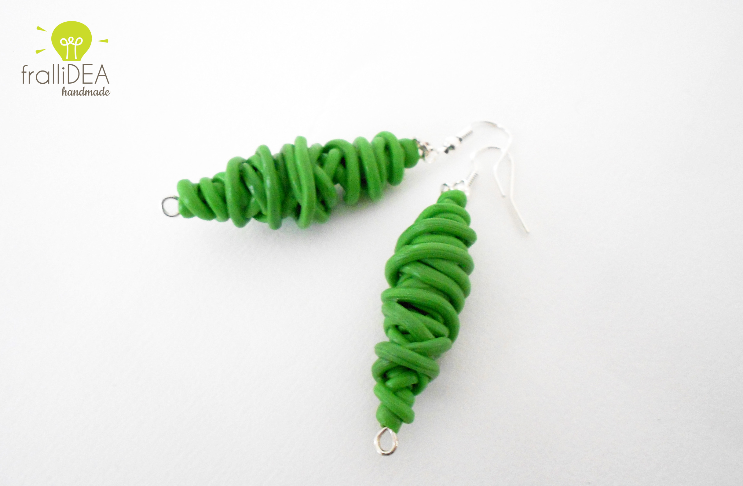 SPAGHETTI collection_green earrings