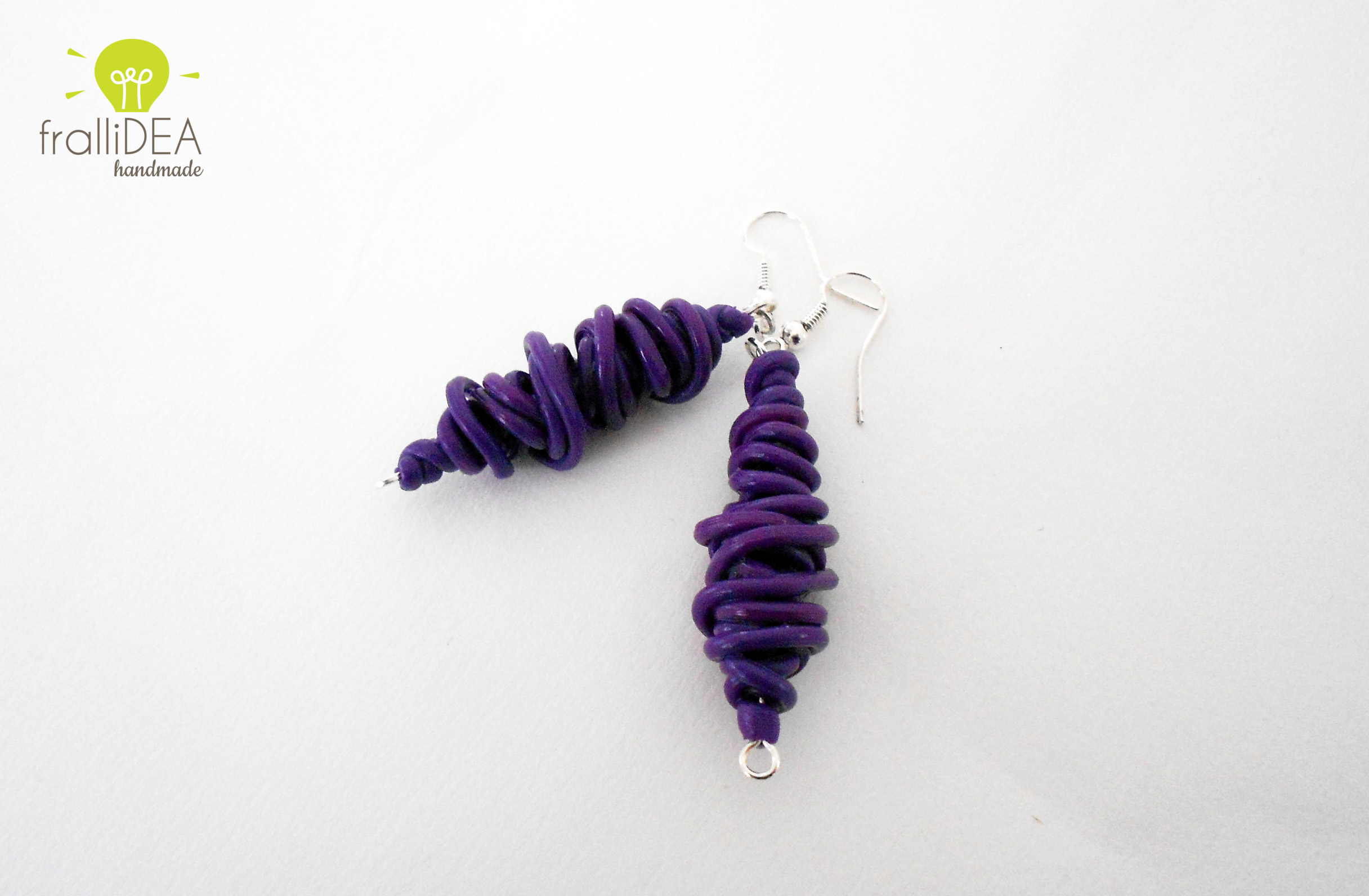 SPAGHETTI collection_purple earrings