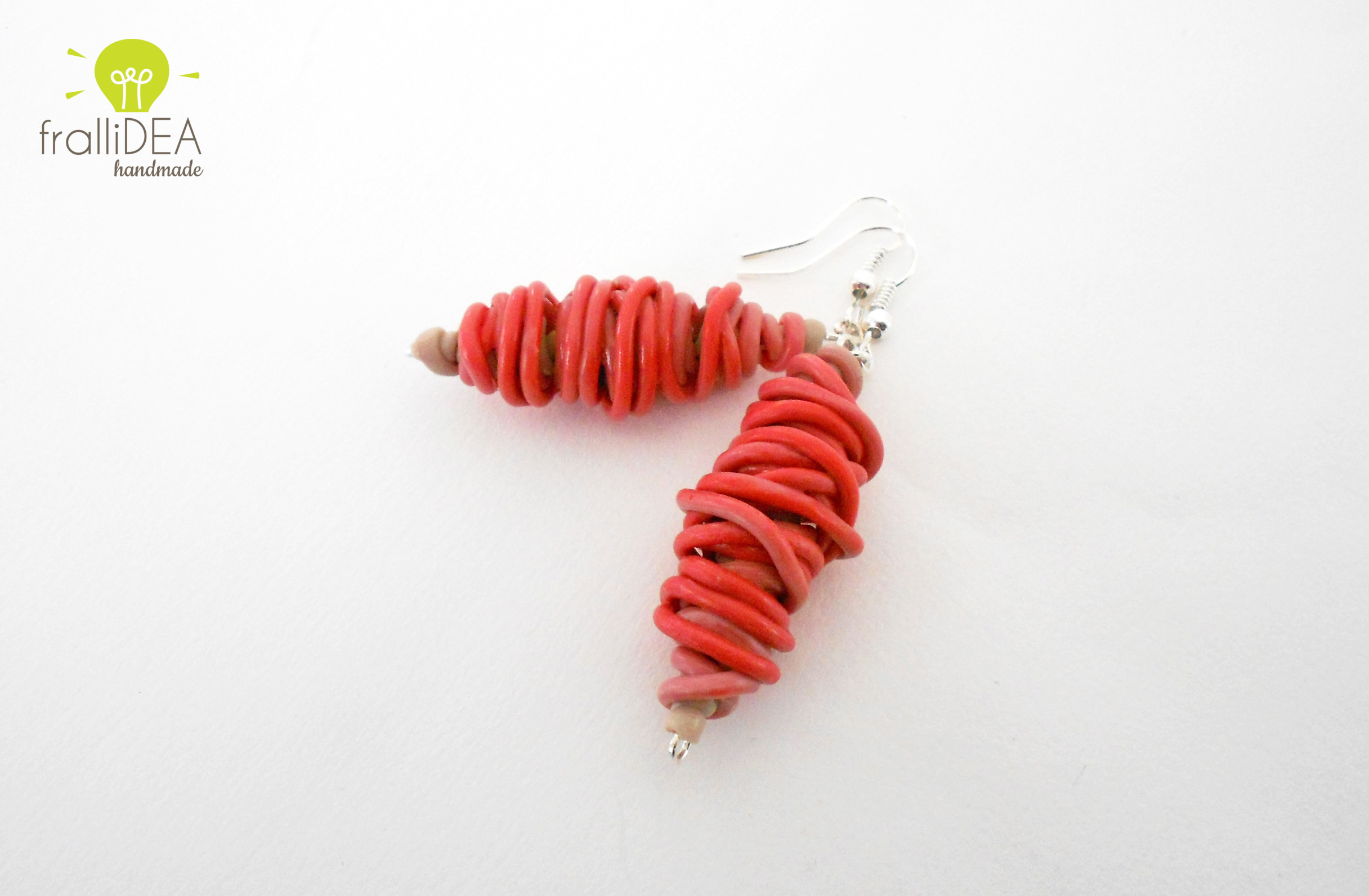 SPAGHETTI collection_red earrings