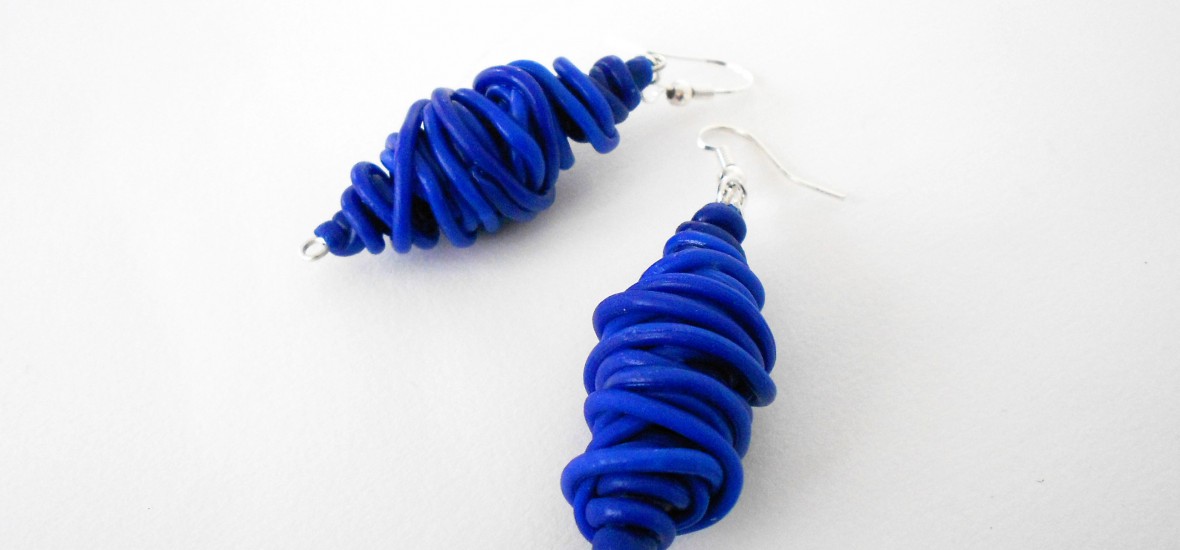 SPAGHETTI collection_blue earrings