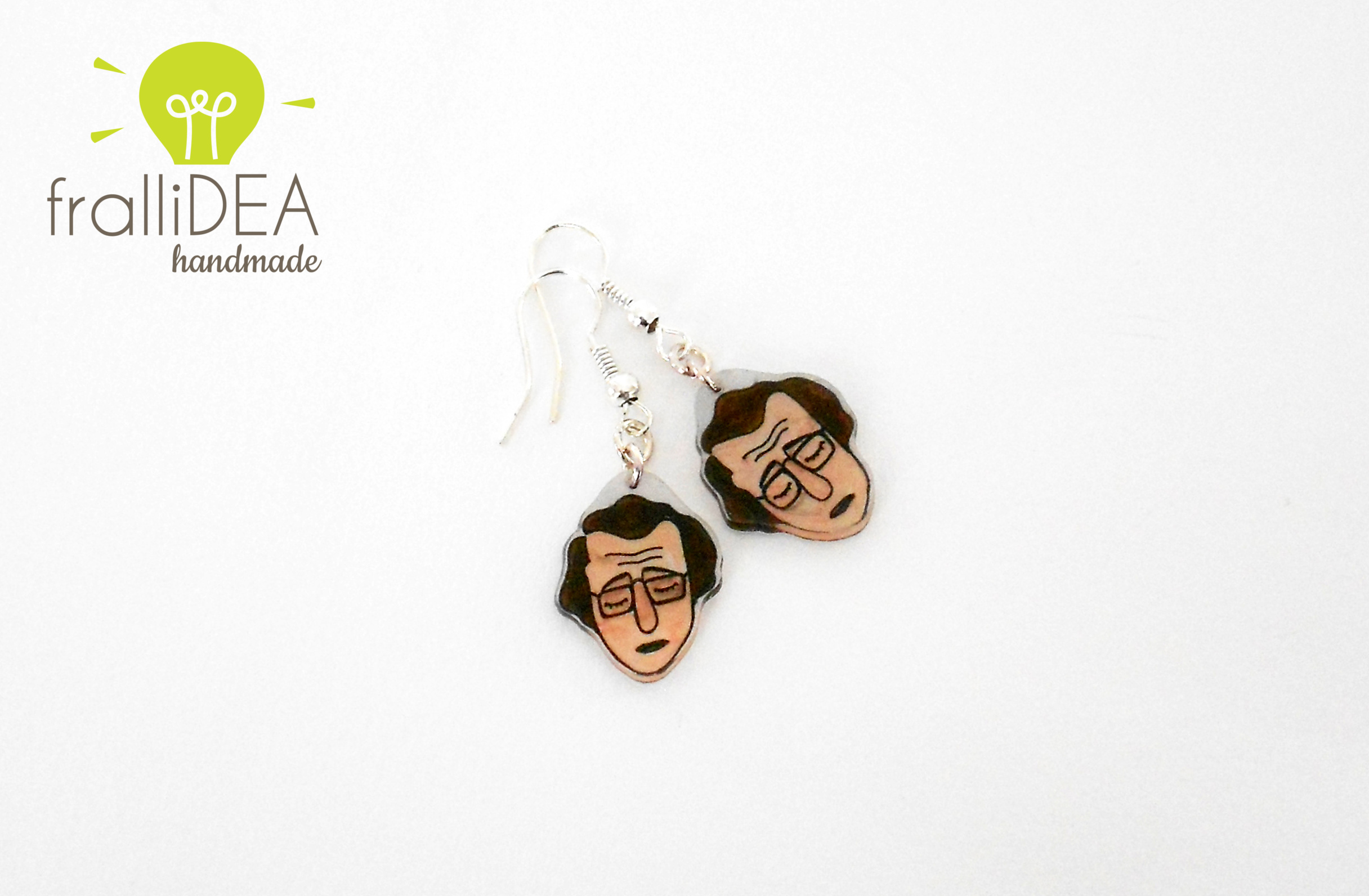 ICONS collection_illustrated woody allen earrings